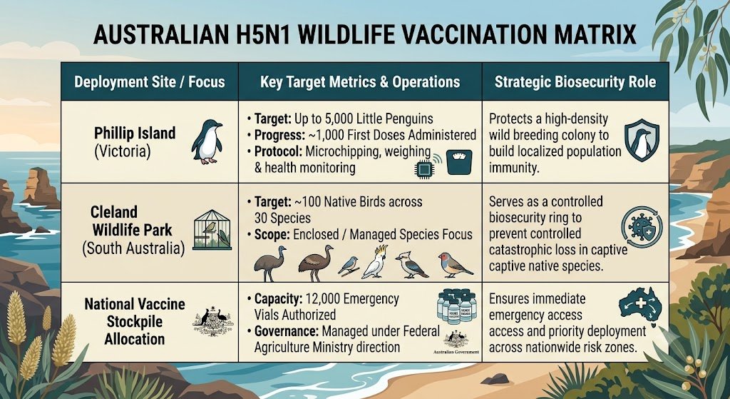 Australia Launches World-First Wild Penguin Vaccination Against H5N1 Bird Flu
