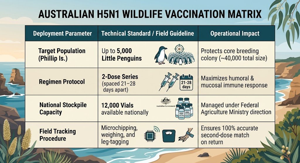 Australia world first mass penguin vaccination H5N1 2026