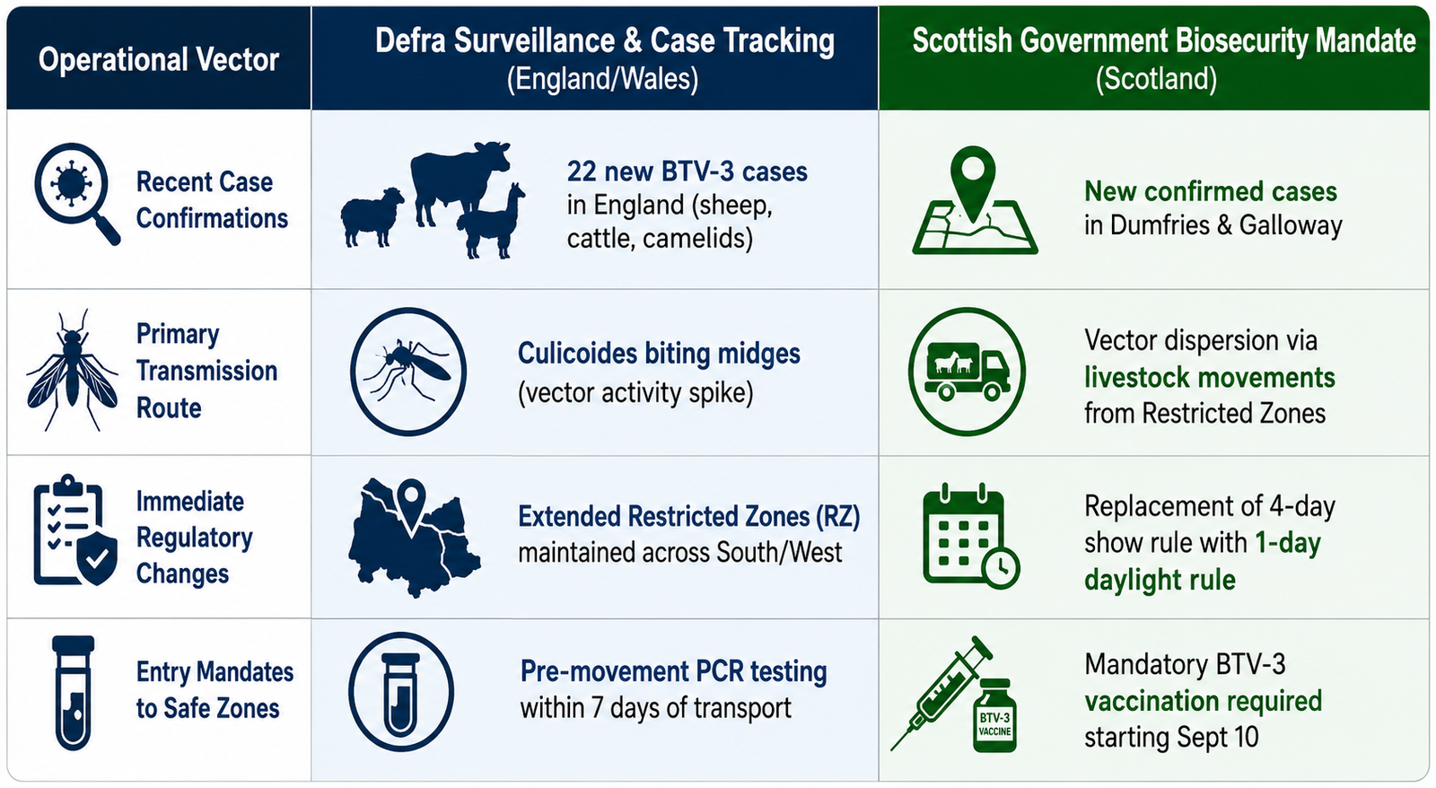 Blue Tongue Virus-3 Cases in UK Scotland