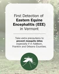 Eastern Equine Encephalitis: Vermont Surveillance Shows No Animal or Human Cases