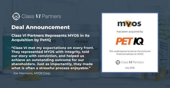 PetIQ acquires MYOS Corp Fortetropin
