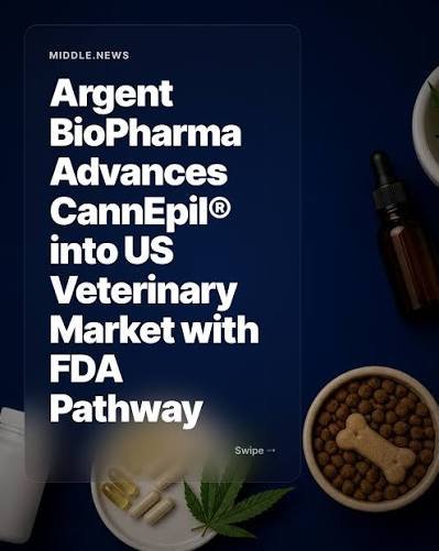 Argent BioPharma's CannEpil Enters U.S. Veterinary Development Pathway