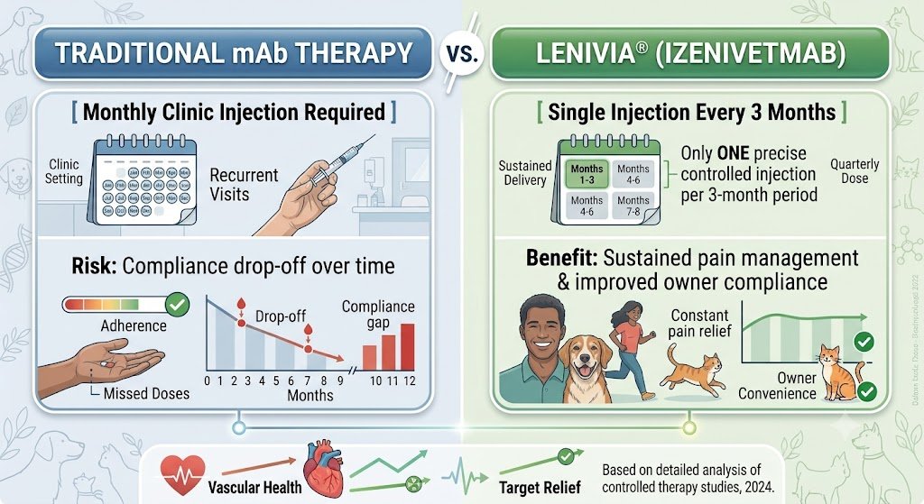 Traditional MAb Therapy v/s Lenivia of Zoetis