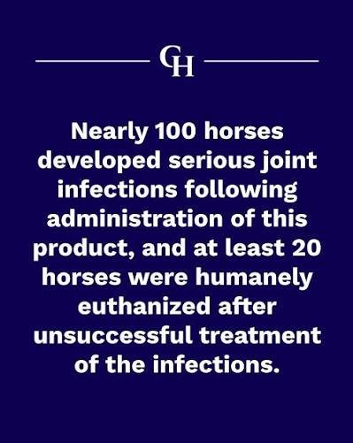 FDA Warning Letters to HYCOAT Veterinary Product for Serious Horse Infections
