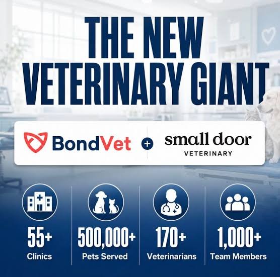 Bond Vet and Small Door Merge to Create 55+ Clinic Veterinary Network