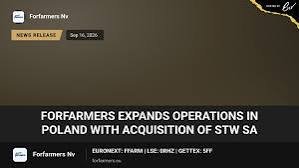 ForFarmers STW acquisition Poland