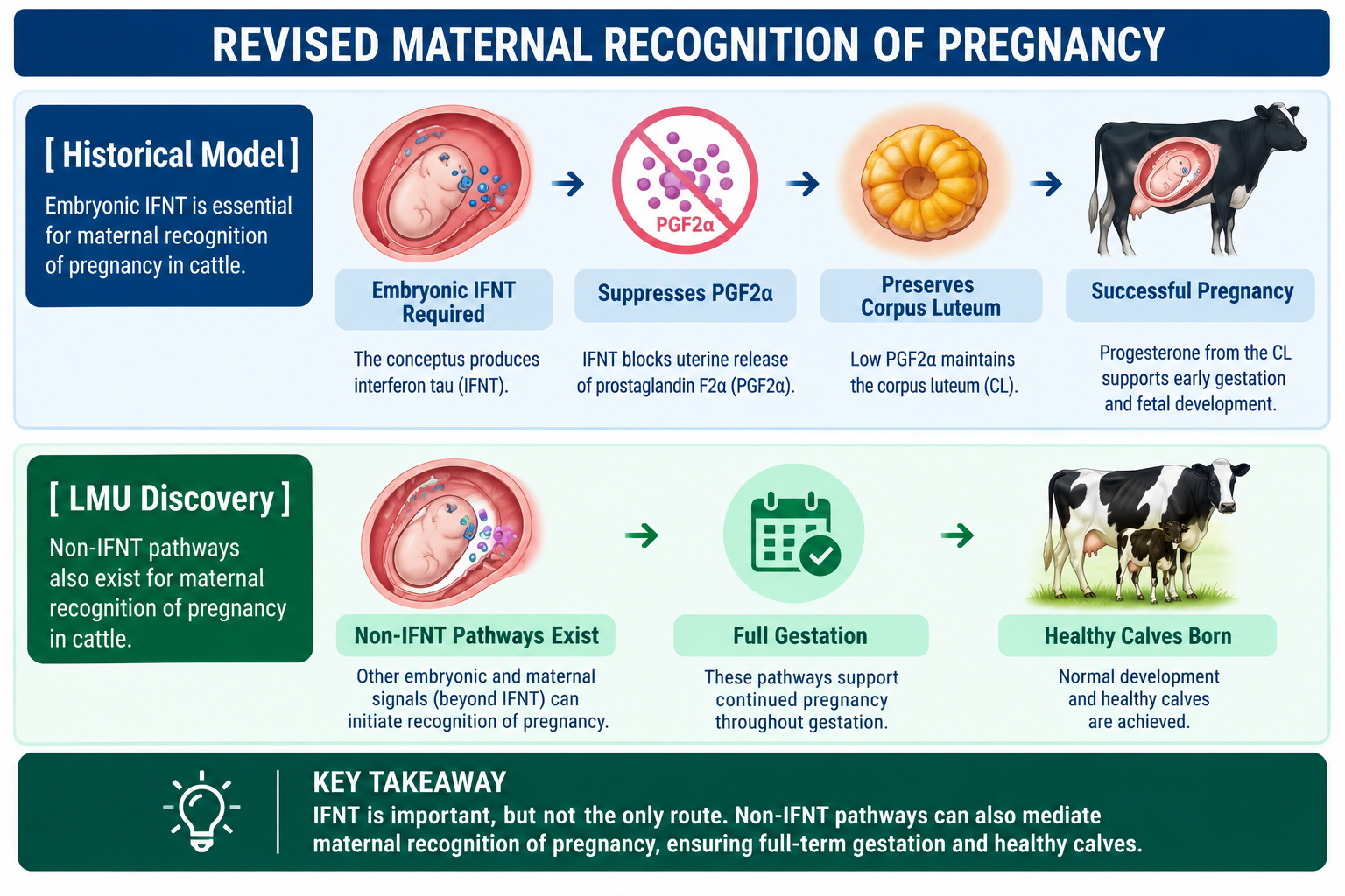 cattle pregnancy without interferon tau IFNT