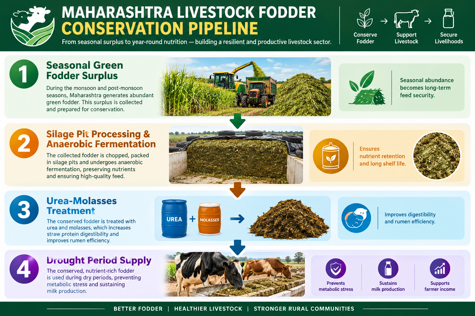 Maharashtra fodder conservation drive cattle health 2026